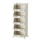 Organisateur de rangement pliable à plusieurs niveaux avec roulettes