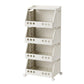 Organisateur de rangement pliable à plusieurs niveaux avec roulettes