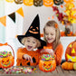 Sacs à surprises transparents en forme de citrouille pour Halloween