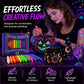 Stylos tatouage pour soirée fluo