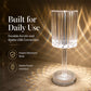 Lampe de table en cristal acrylique rose avec fonction tactile
