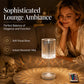 Lampe de table en cristal acrylique rose avec fonction tactile