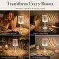Lampe de table en cristal acrylique rose avec fonction tactile