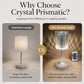 Lampe de table en cristal acrylique rose avec fonction tactile