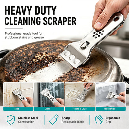 Grattoir de plaque de cuisson en acier inoxydable