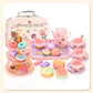 🍵🦄 Set de théière jouet pour enfant – 17 pièces, portable, jeu d’imagination, une dînette complète pour organiser des goûters magiques et développer la créativité des petits 🎀✨
