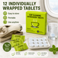 Lot de 12 pastilles effervescentes au oxygène actif pour le nettoyage des tasses