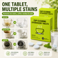 Lot de 12 pastilles effervescentes au oxygène actif pour le nettoyage des tasses