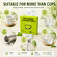 Lot de 12 pastilles effervescentes au oxygène actif pour le nettoyage des tasses