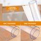 Tapis de table épais transparent en PVC