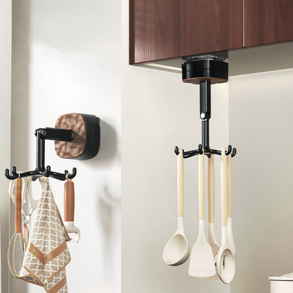 Crochets de cuisine rotatifs à 360° pour porte-ustensiles