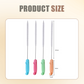 Brosse de nettoyage de paille extra longue réutilisable