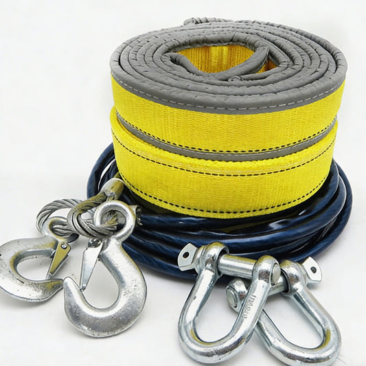 🚨🛠️ PROMO FLASH : 50% DE RÉDUCTION ! Corde de Remorquage 8 Tonnes – Crochets à Manille Forgés, Bande Réfléchissante & Sangle Élargie for une Récupération Sûre en Toute Urgence ✨