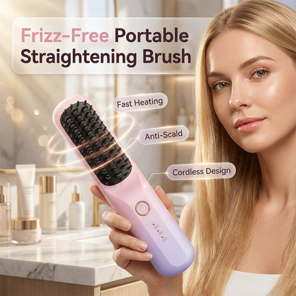 Brosse lissante sans fil portable