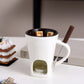 🍫🫕 Tasse à fondue au chocolat en céramique | Chauffe-plat à bougie – 200 ml ✨