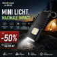🔦 Mini lampe de poche LED pour porte-clés ✨ Lampe de poche puissante rechargeable par USB | 🧲 Lampe de travail magnétique | 🧢 Lampe pour casquette | 🚶 Lampe de sécurité nocturne | ⚡ Appareil d'éclairage d'urgence multifonctionnel pour l'extérieur