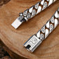 Bracelet homme style punk avec porte-bonheur