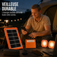 Système d'énergie solaire portable avec 2 lampes LED