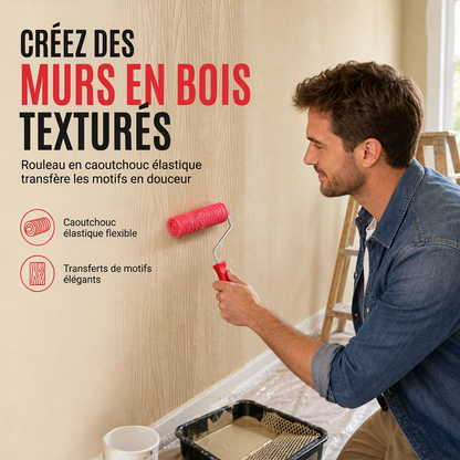 Rouleau de peinture à motifs DIY avec gaufrage