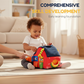 Ensemble interactif de jouets en peluche représentant une ferme pour enfants