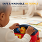 Ensemble interactif de jouets en peluche représentant une ferme pour enfants