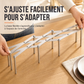 📢📢40% DE RÉDUCTION !! ⏰ Étagère de cuisine extensible en inox – Fini les plans de travail encombrés et les placards en désordre – Rails ajustables, gain de place vertical, anti-rouille – Idéal pour tiroirs standard 🔧