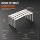 📢📢40% DE RÉDUCTION !! ⏰ Étagère de cuisine extensible en inox – Fini les plans de travail encombrés et les placards en désordre – Rails ajustables, gain de place vertical, anti-rouille – Idéal pour tiroirs standard 🔧