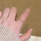 Bague minimaliste en pierre taille émeraude