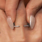 Bague minimaliste en pierre taille émeraude