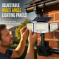 Lampe solaire à 3 têtes avec détecteur de mouvement