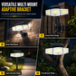 Lampe solaire à 3 têtes avec détecteur de mouvement