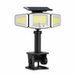 Lampe solaire à 3 têtes avec détecteur de mouvement