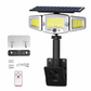 Lampe solaire à 3 têtes avec détecteur de mouvement