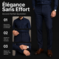 Ensemble deux pièces pour homme : ensemble chemise et pantalon en mélange de coton.