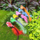 12 oiseaux artificiels à plumes avec pinces