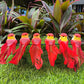 12 oiseaux artificiels à plumes avec pinces