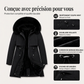 Veste d'hiver mi-longue chaude pour femme