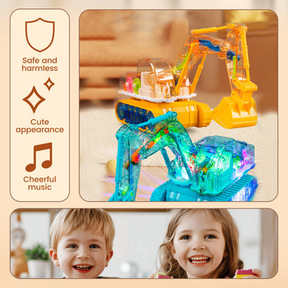 Pelleteuse électrique jouet pour enfants avec lumières et musique