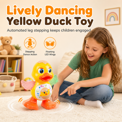 🦆 50 % DE RÉDUCTION EN CE MOMENT !⏰ Jouet Canard Musical Électrique – Éveil Bébé Interactif ✨