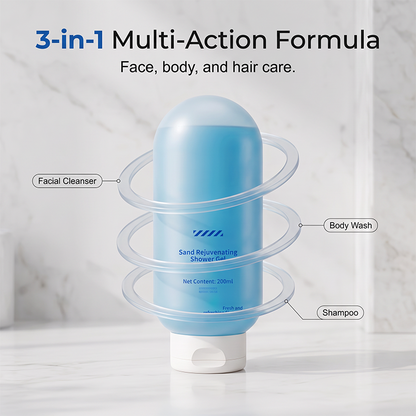 Gel douche rafraîchissant 3 en 1