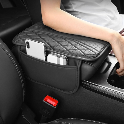 Accoudoir de voiture avec poches de rangement latérales