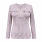 🌸Promotion exceptionnelle : 50 % de réduction💖Pull en maille à manches longues, col en V et demi-zip pour femme