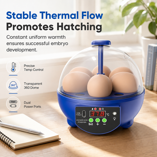 🥚🐣 50 % DE RÉDUCTION ! Incubateur à œufs automatique USB – retournement automatique des œufs, circulation homogène de la chaleur, fonctionnement silencieux et vue dégagée. Faites éclore des poussins, des canetons et des cailleaux chez vous ! 🛡️✅