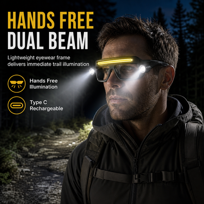 🔥PROMO FLASH -45% ! Lampe à clipser rechargeable USB double face pour lunettes ✨Bricolage & réparation, lumière stable, compacte