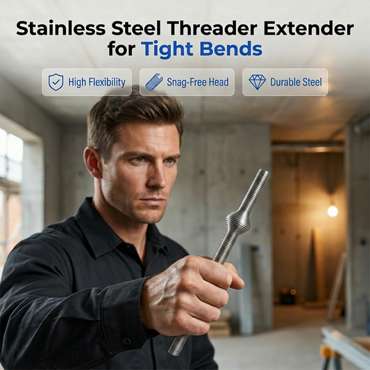 tige d'extension fileteuse pour conduits en acier inoxydable