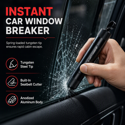 Mini marteau de sécurité et brise-vitre portable pour voiture