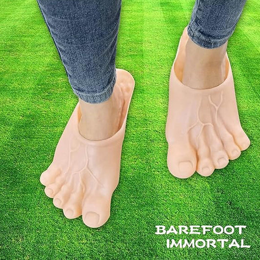 Pantoufles géantes à pieds rigolos