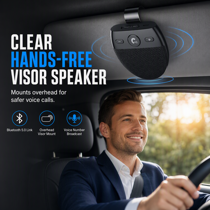 📞🚗 SP11 Car Sun Visor Bluetooth Speakerphone – Hands-Free & Smart Calling ✨