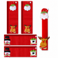 Housses de poignées de porte de réfrigérateur en toile de jute pour Noël - Protections pour appareils de cuisine (micro-ondes et réfrigérateur)