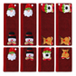 Housses de poignées de porte de réfrigérateur en toile de jute pour Noël - Protections pour appareils de cuisine (micro-ondes et réfrigérateur)